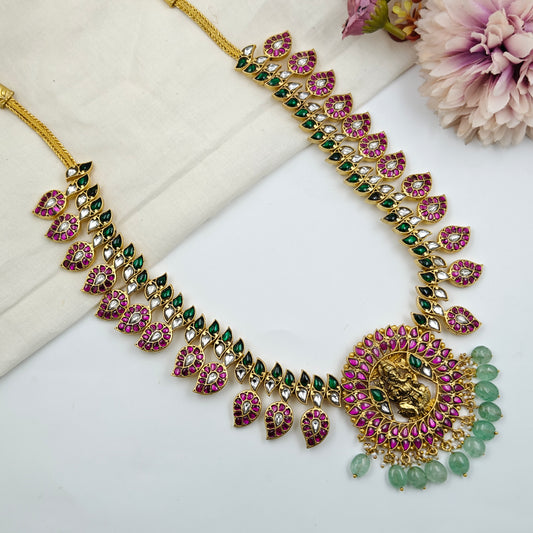 40548 Jadau Mango Necklace