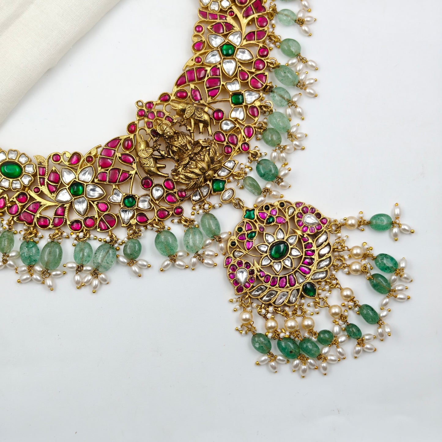 40550 Jadau Laxmi Necklace