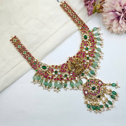 40550 Jadau Laxmi Necklace