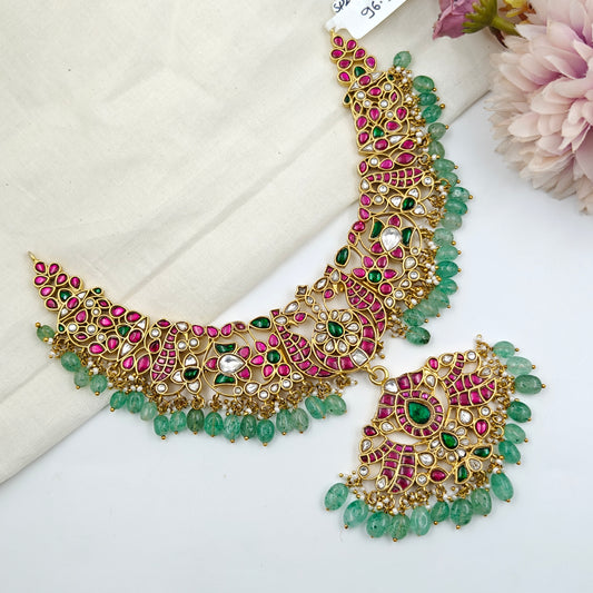 40555  Jadau short necklace