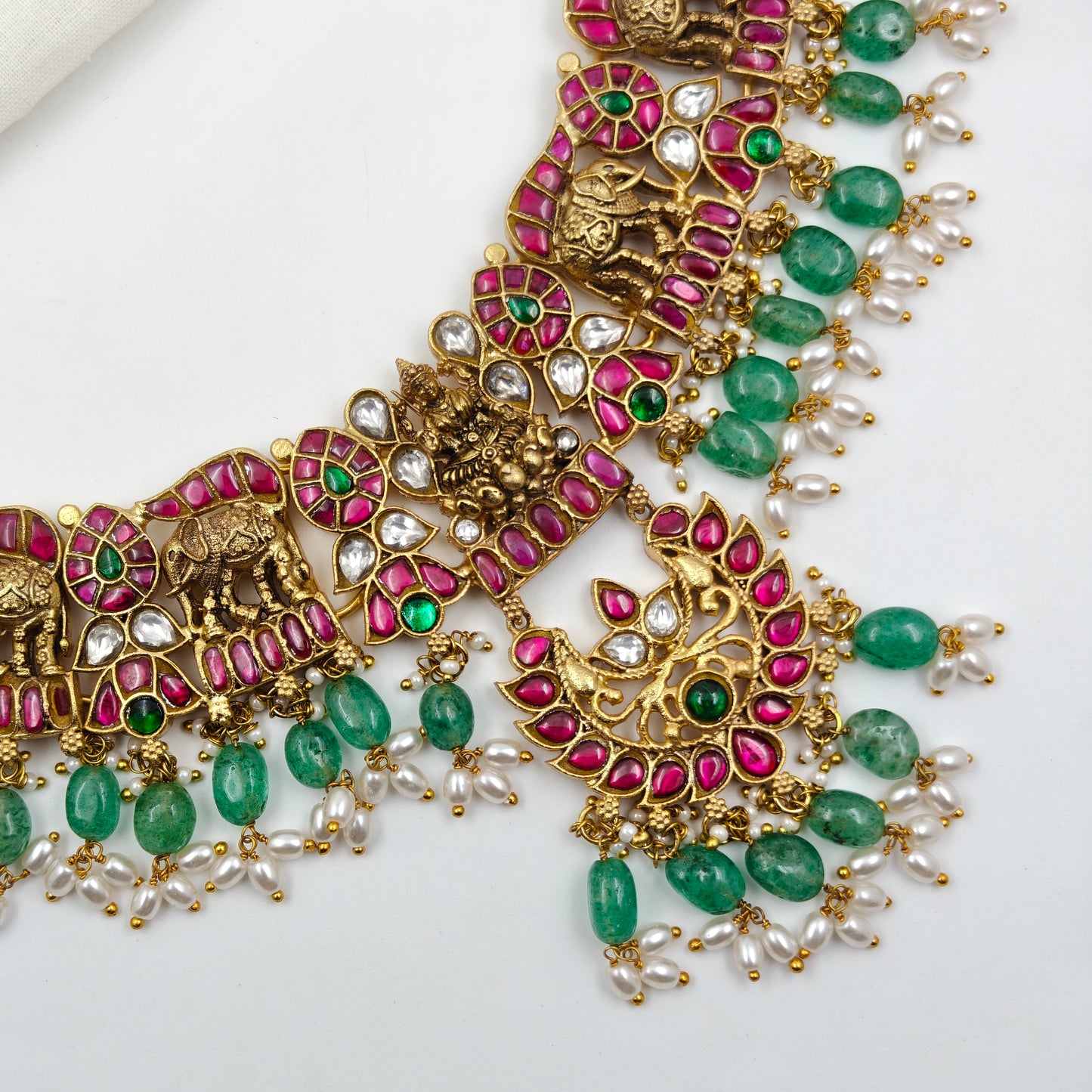 40559 Jadau Laxmi Necklace