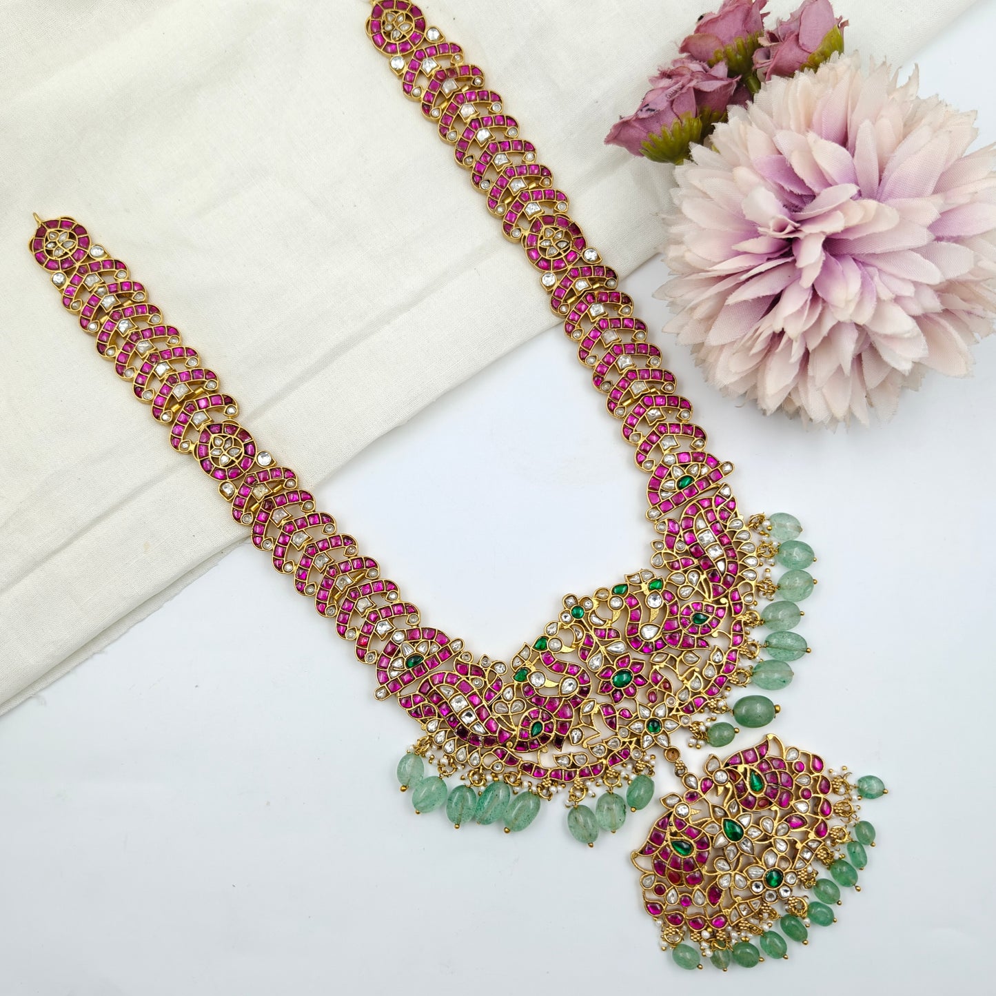 40564 Jadau Long Necklace Set