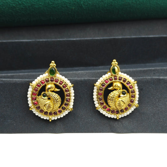 40609 Matte Peacock Studs Multi