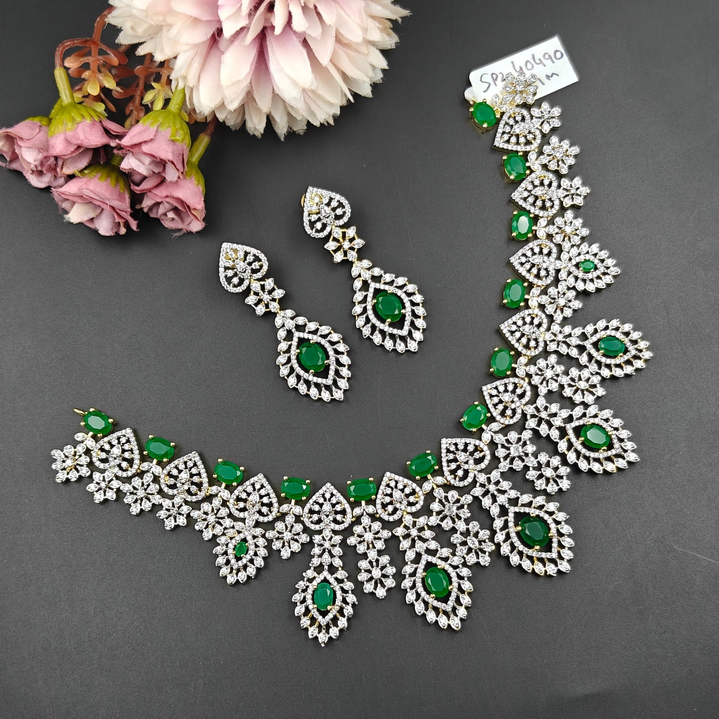 40490 GJ Necklace Green