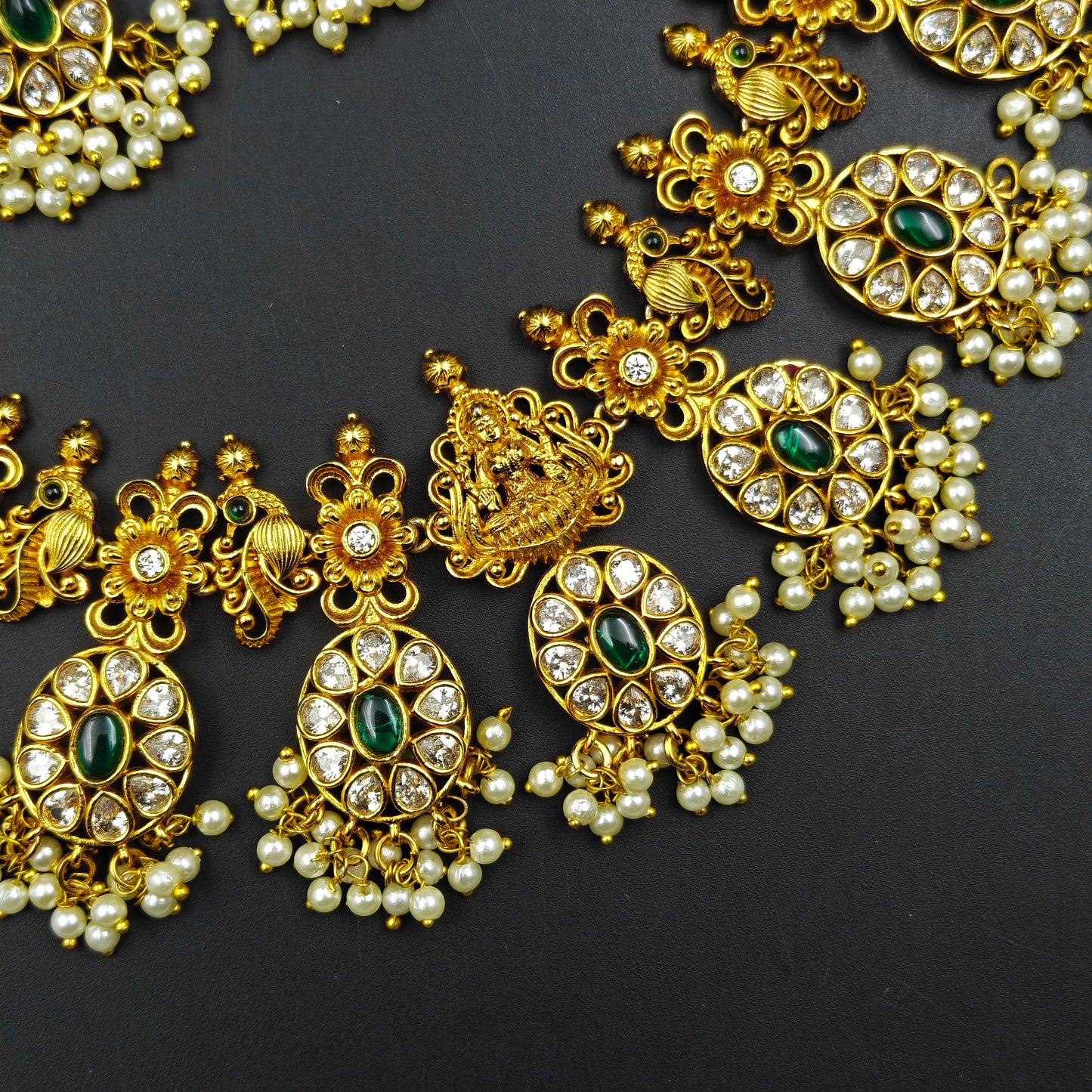 29401 Multi Colour Guttapusalu Short Necklace