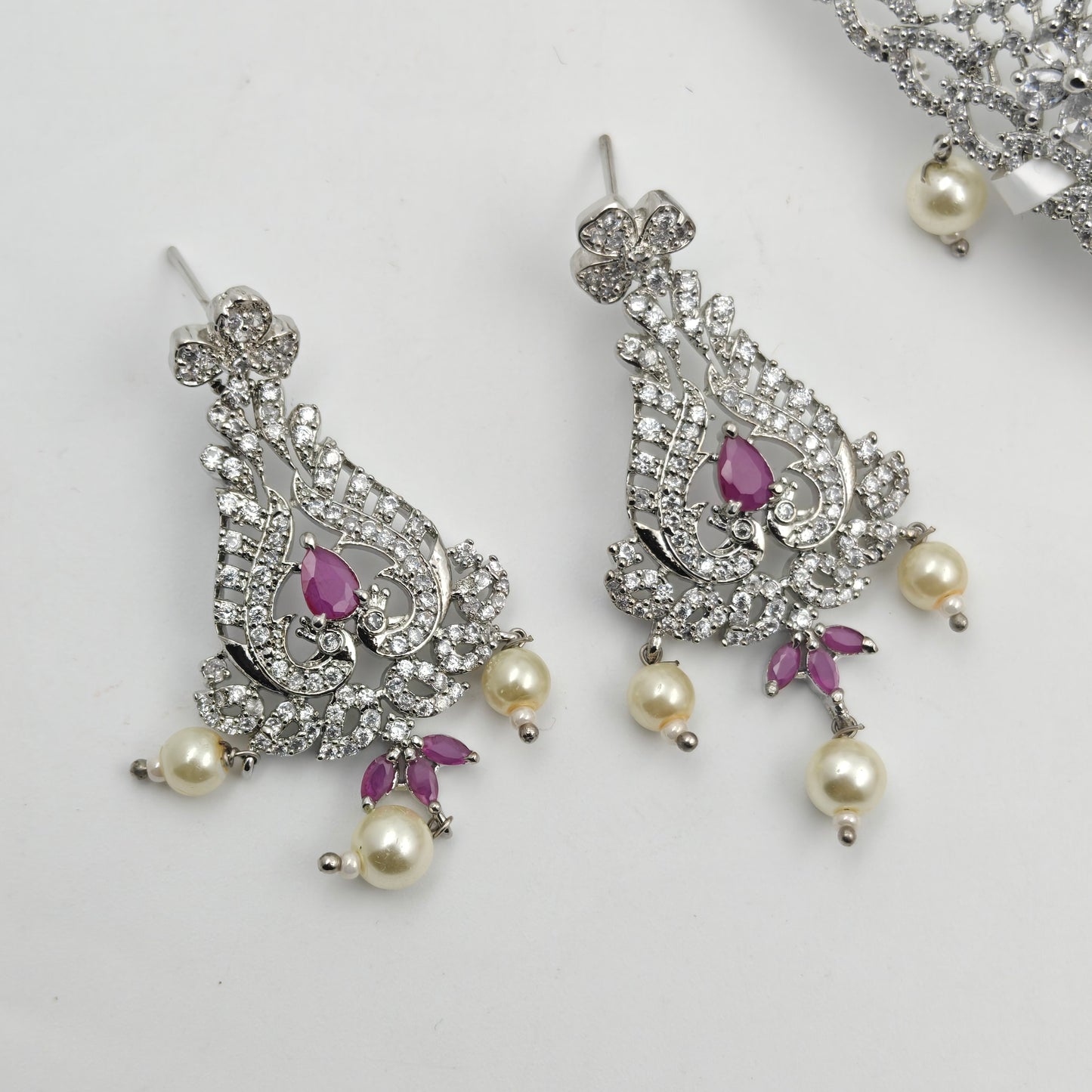 3450 Platinum Choker Rani Pink