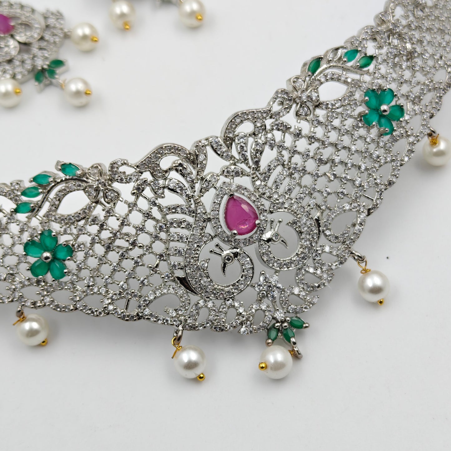 3451 Platinum Choker Multi