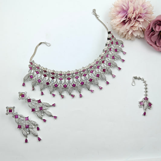 1946 Platinum Ruby AD Choker