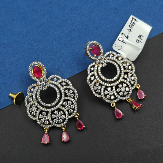 40657 GJ Red Chandbali