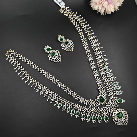 40670 GJ 2 Layers Long Necklace Set