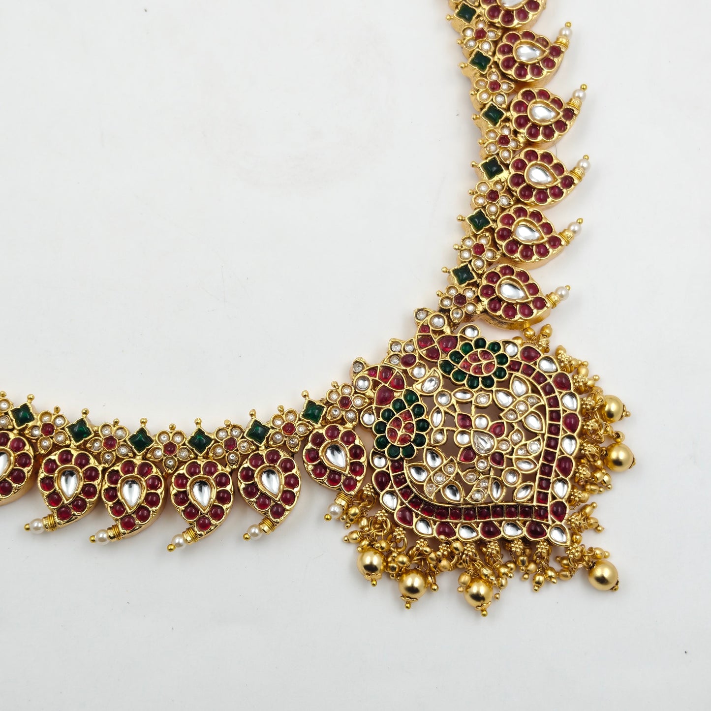 40691 Pota Stone Multi Mango Long Necklace