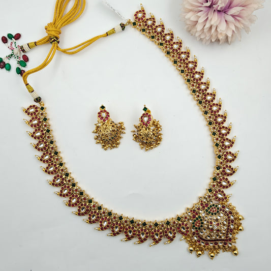 40691 Pota Stone Multi Mango Long Necklace