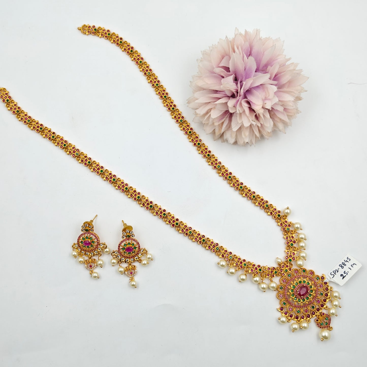 8845/8846 Matte Long Necklace Set