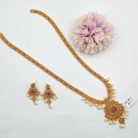 8845/8846 Matte Long Necklace Set