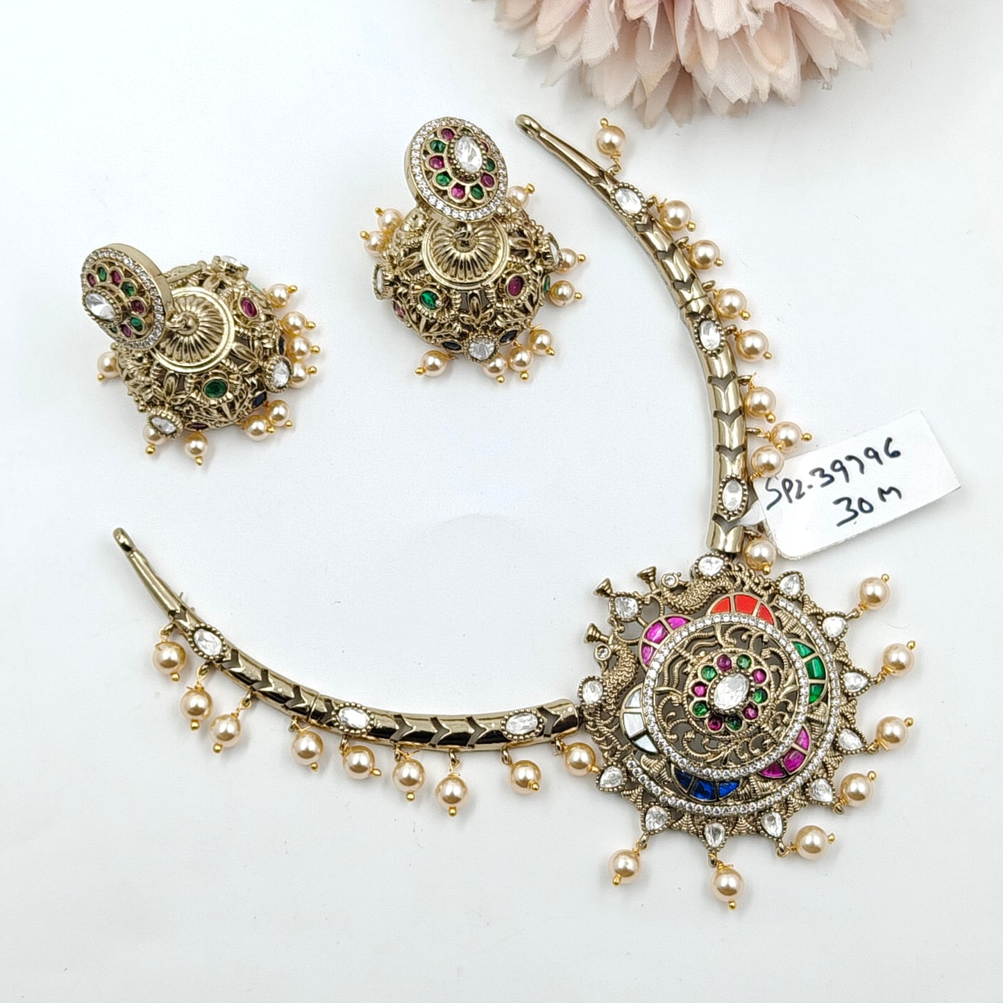 39796 Victorian Mossianite Kante Multi