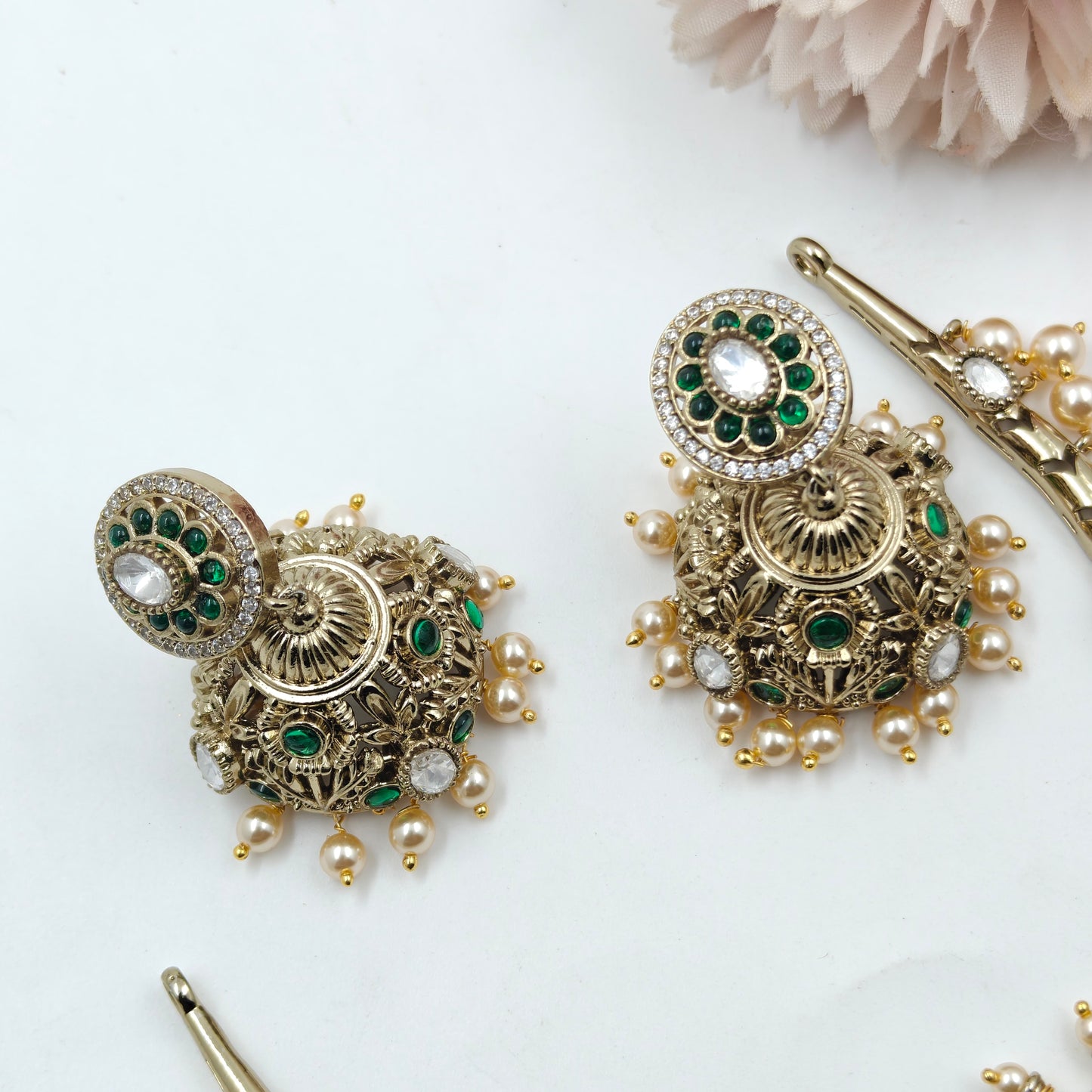 39795 Victorian Mossianite Kante Green