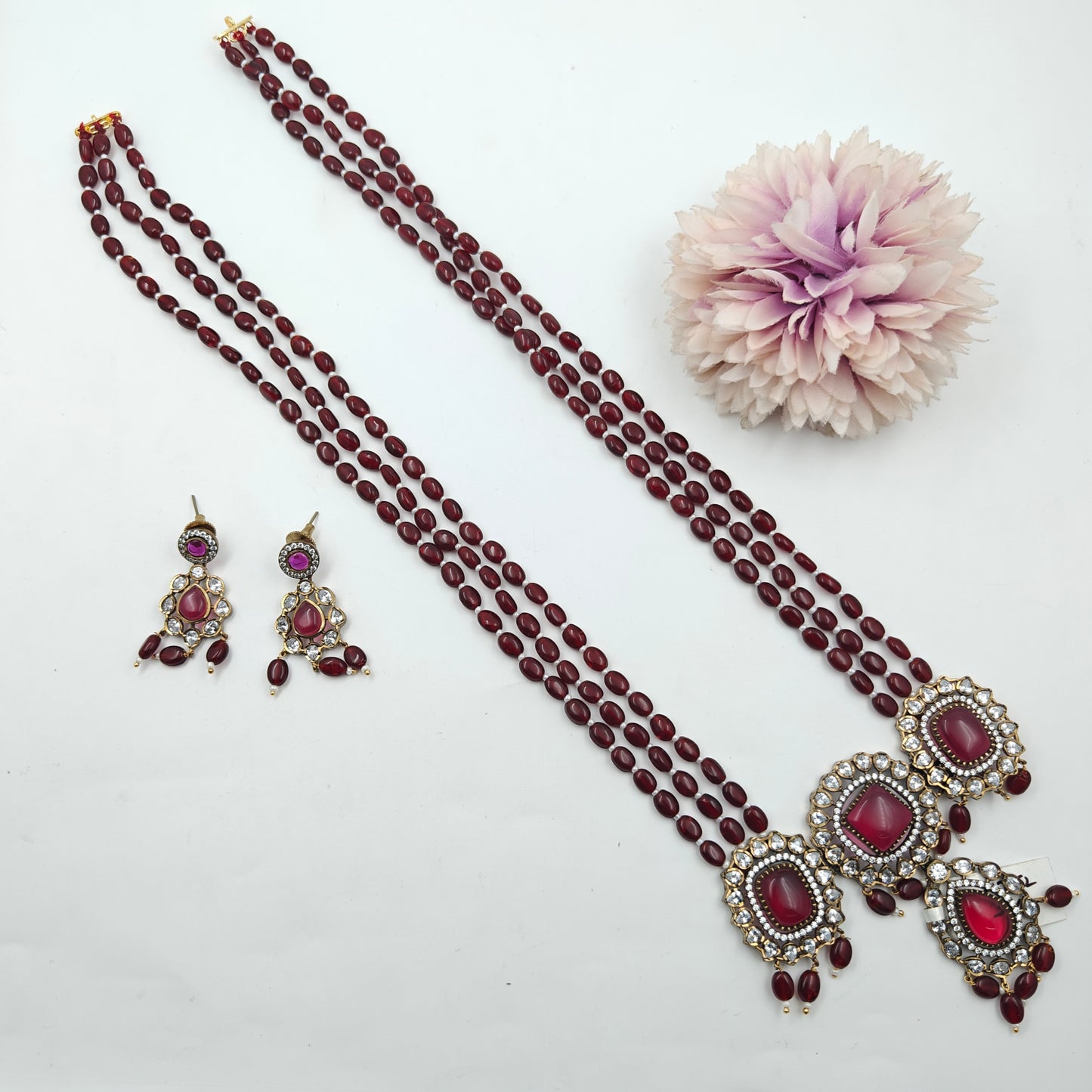Victorian Ranihaar with duplet stone