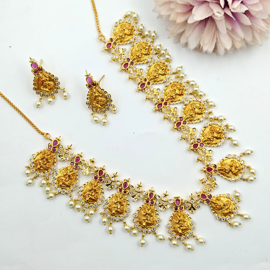 3296/3298 Laxmi Gold Short Set