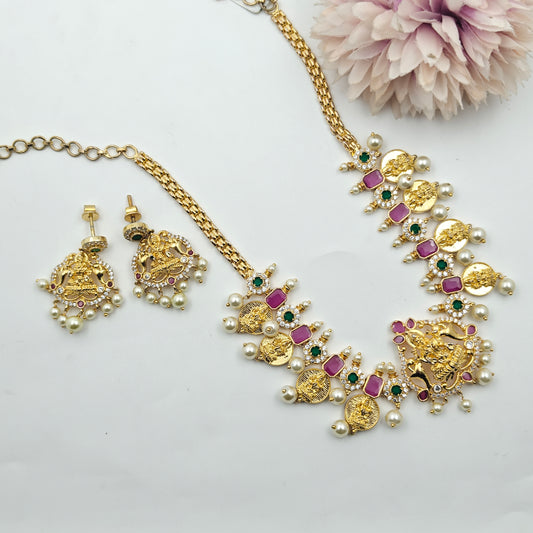 1140 Laxmi Choker With Earrings