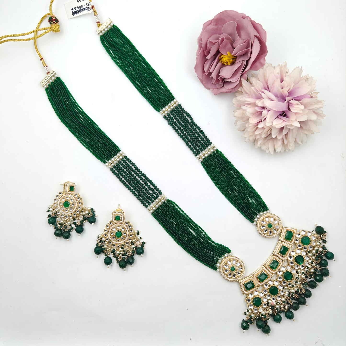 20666 Pota Heavy Necklace Green