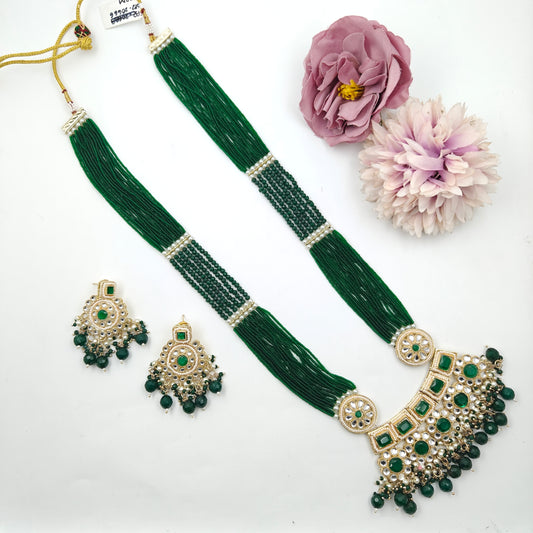 20666 Pota Heavy Necklace Green
