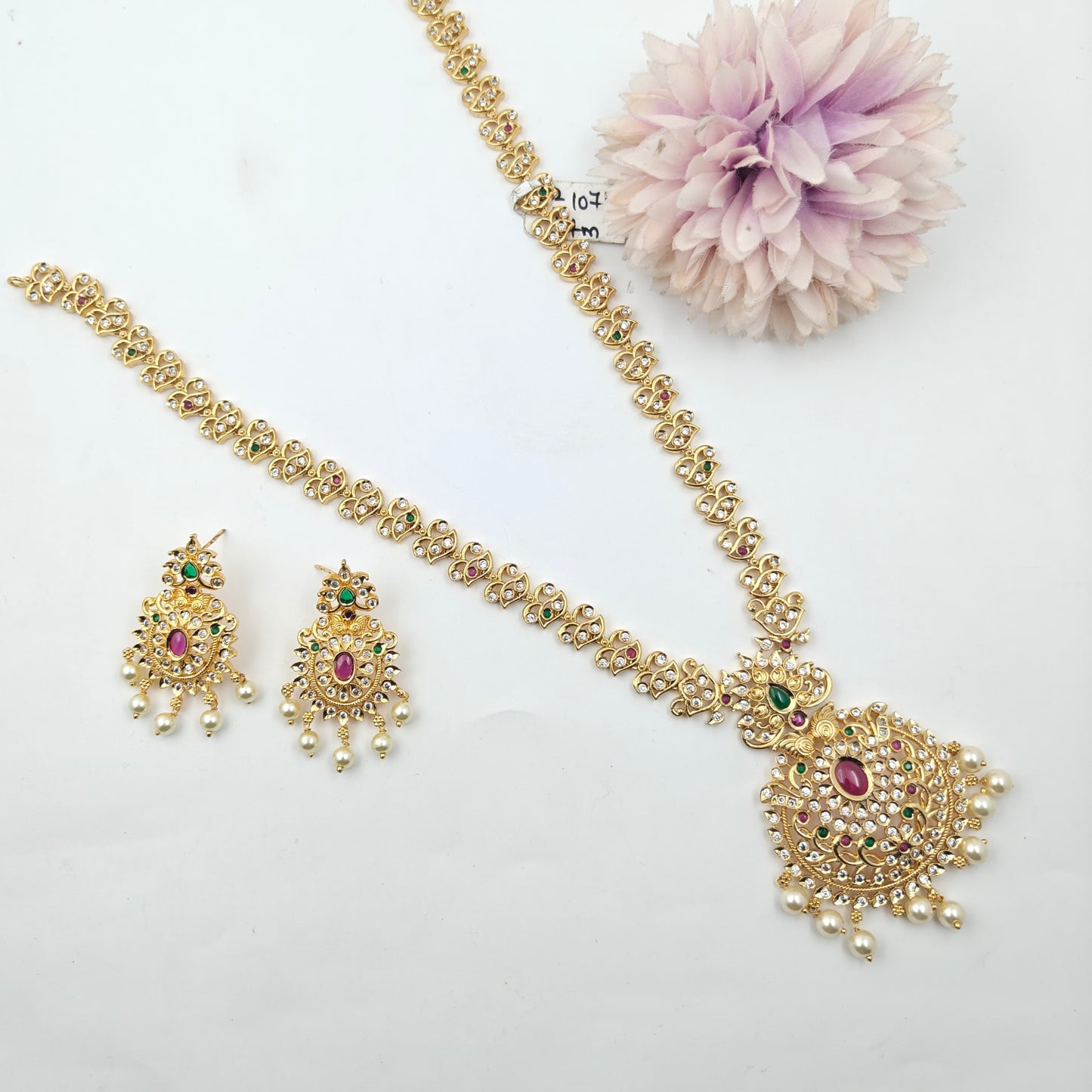 10716/10717 Pota CZ Long Necklace