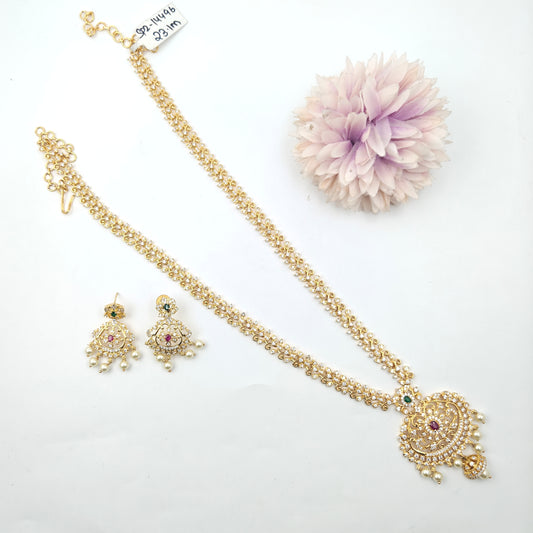 14496 CZ Long Multi Necklace