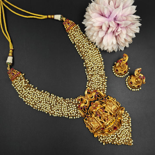 5916 Laxmi Lotus Short Necklace