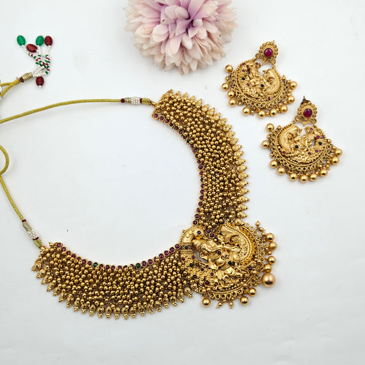 3285 Nakshi Ganesh Necklace short