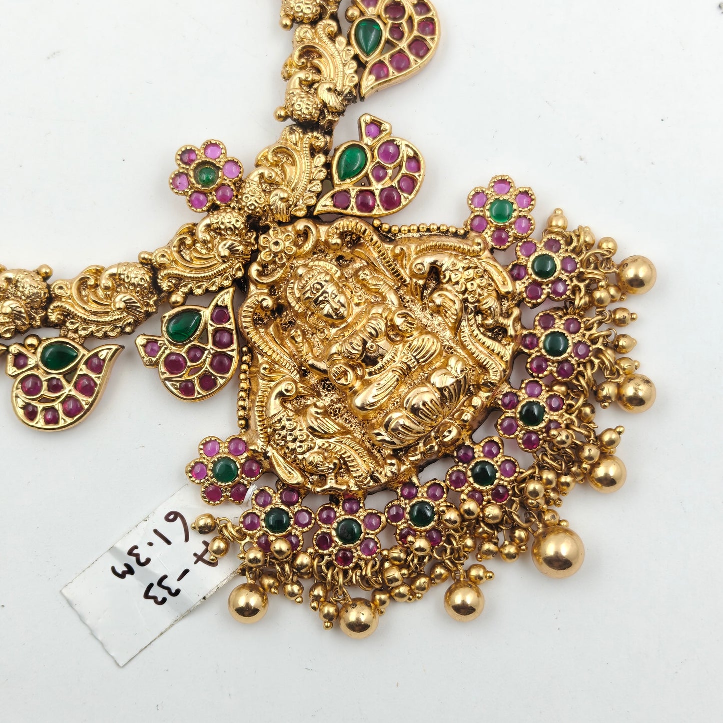 A33 Multi Colour Nakshi Laxmi Necklace Set