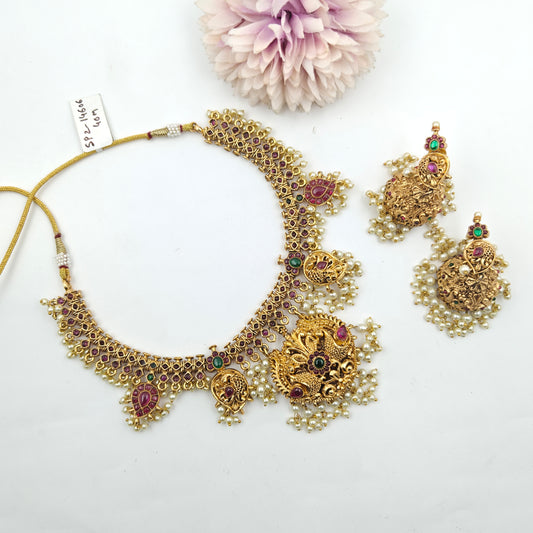 14606/14607 Nakshi Double Peacock Short