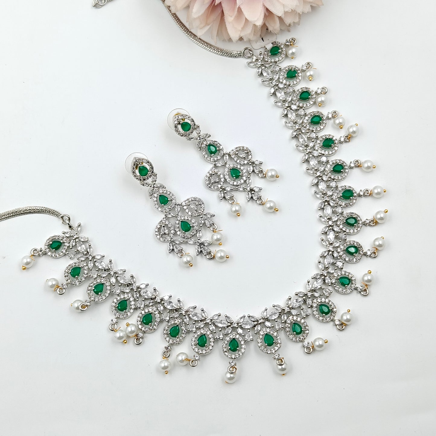 381 Platinum Necklace SET