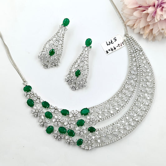 9908 Emerald AD platinum set