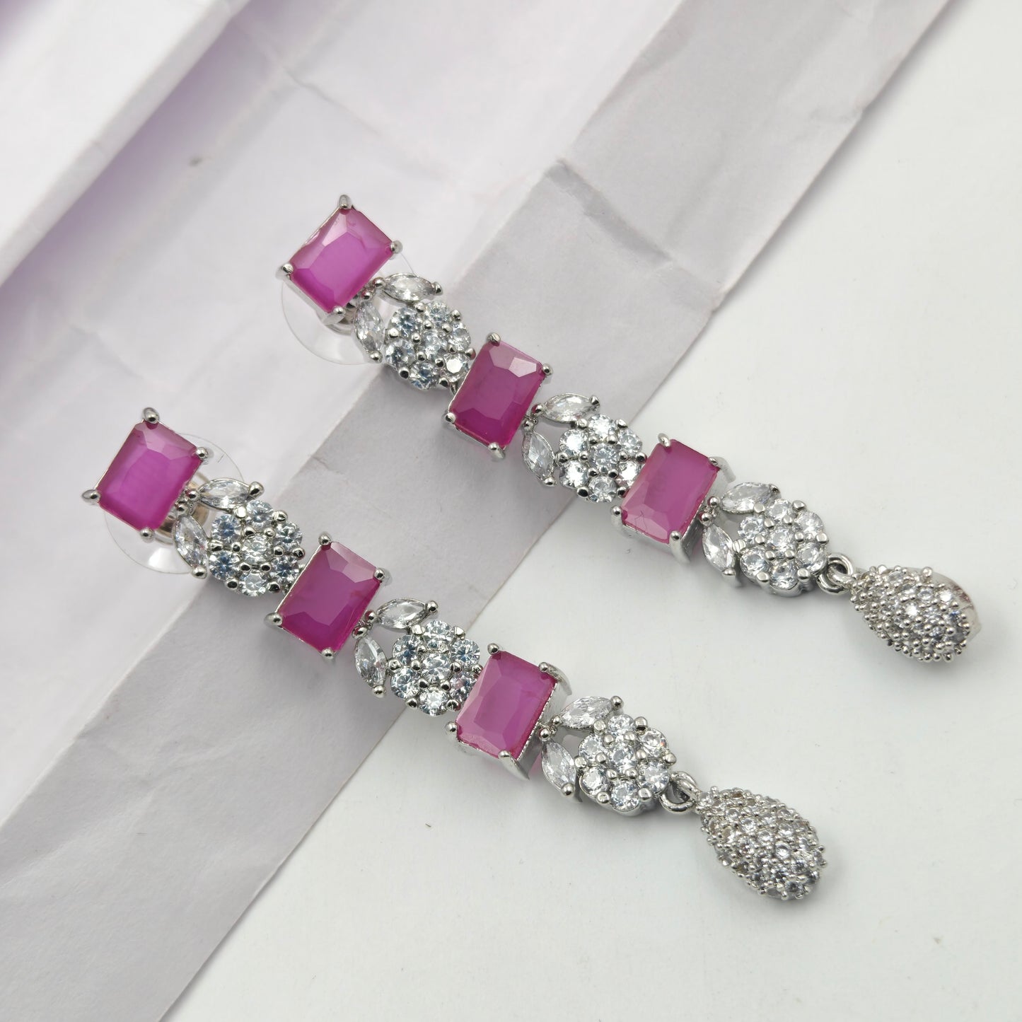8787 Platinum Mint Necklace Set