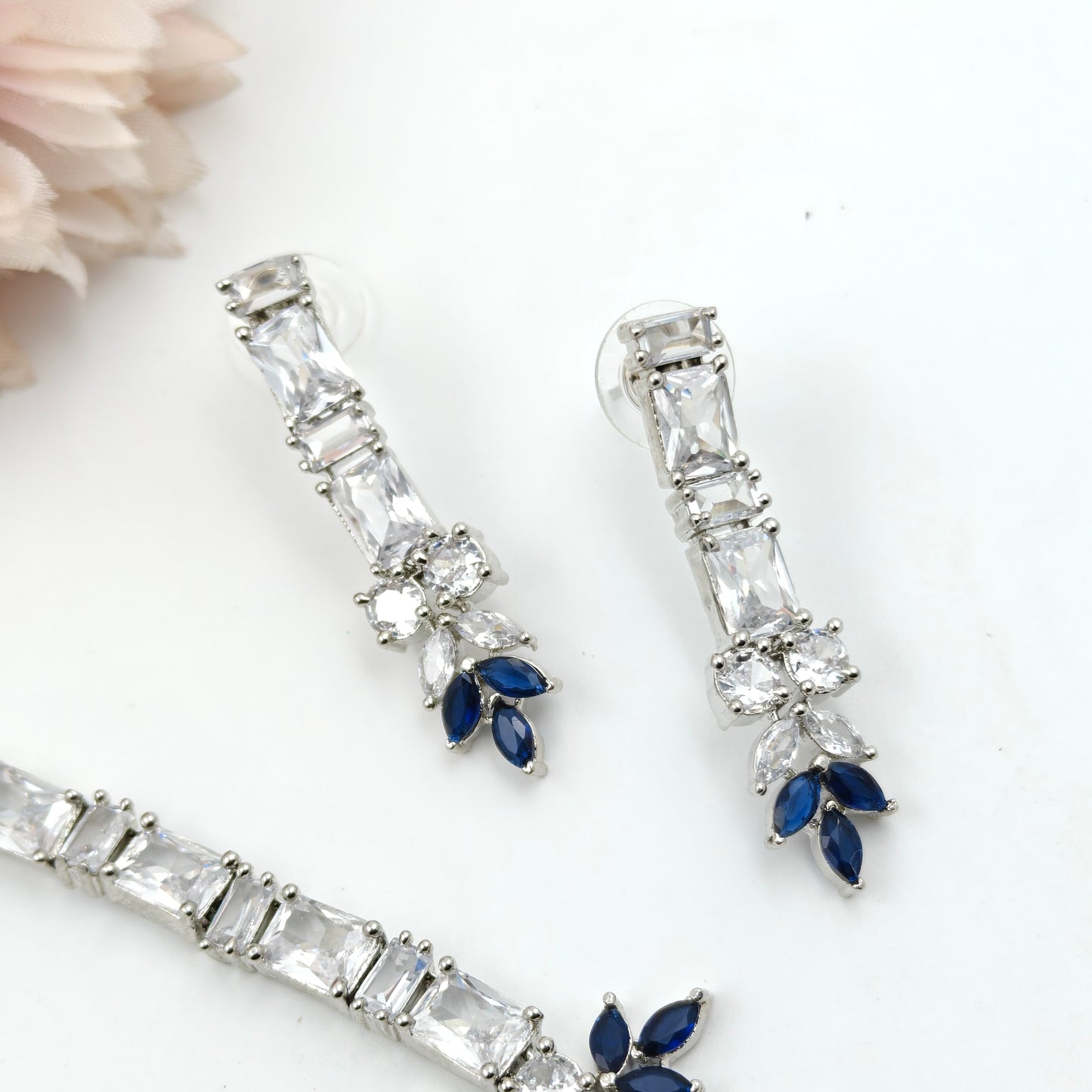 8964 Platinum AD Colour Stone Set