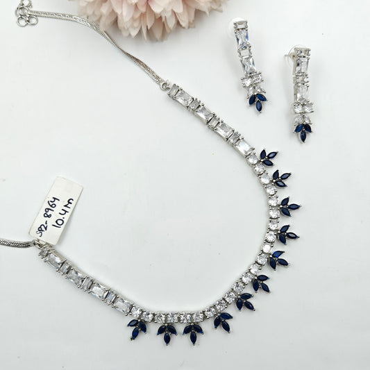 8964 Platinum AD Colour Stone Set