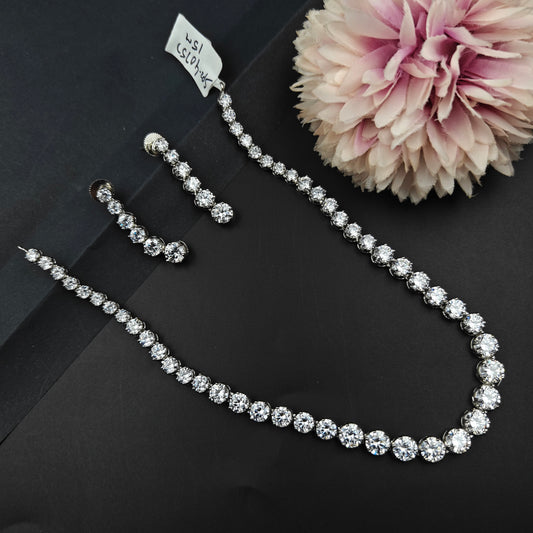 40757 Platinum Necklace Set