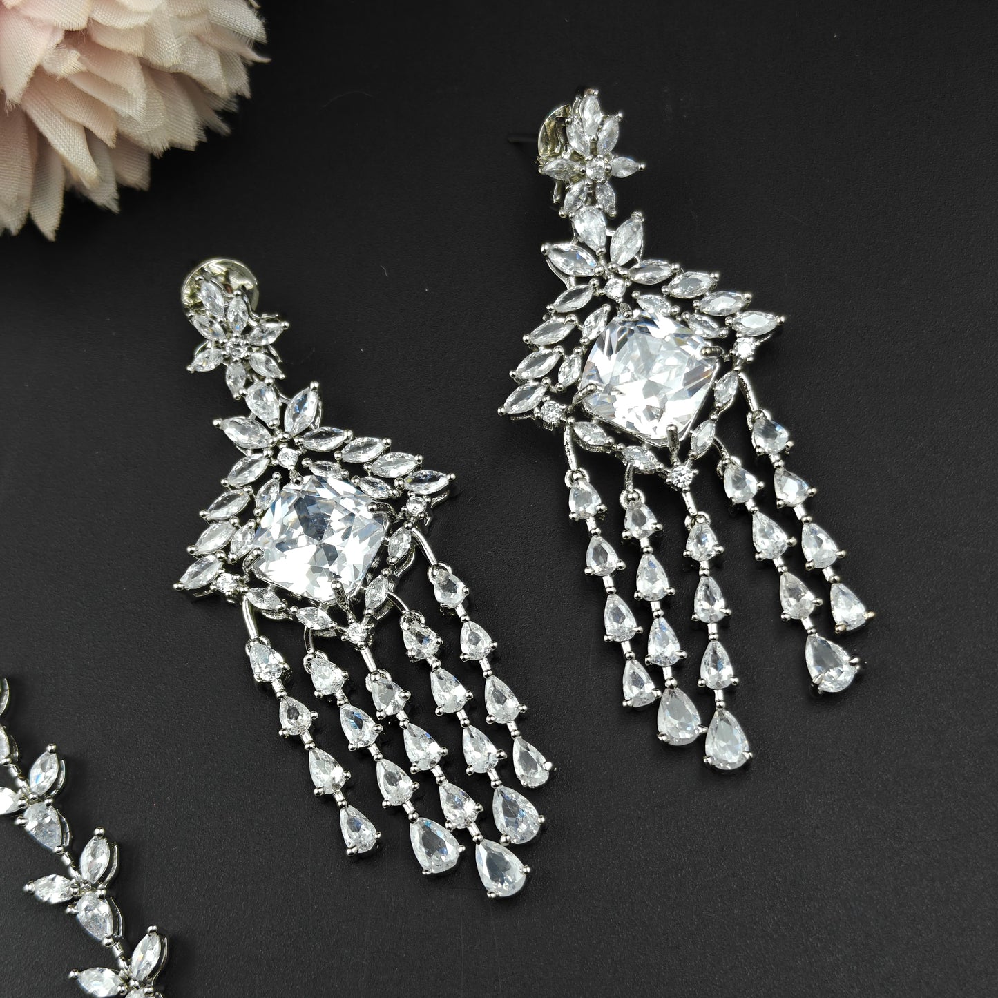 38876 Platinum Necklace Set