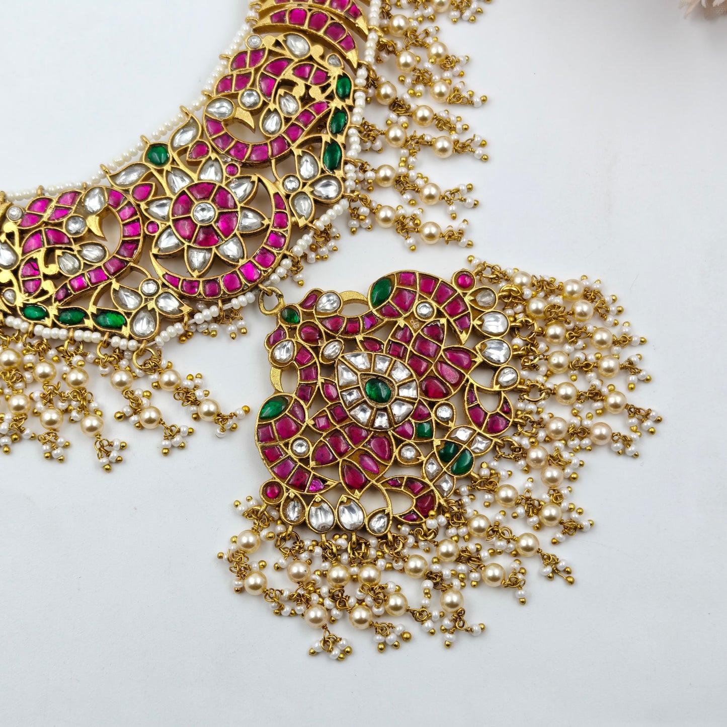 40772 Jadau Guttapusalu Short Necklace