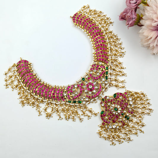 40772 Jadau Guttapusalu Short Necklace