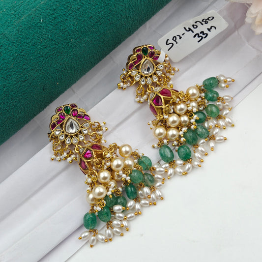 40780 Jadau Multi Jhumki
