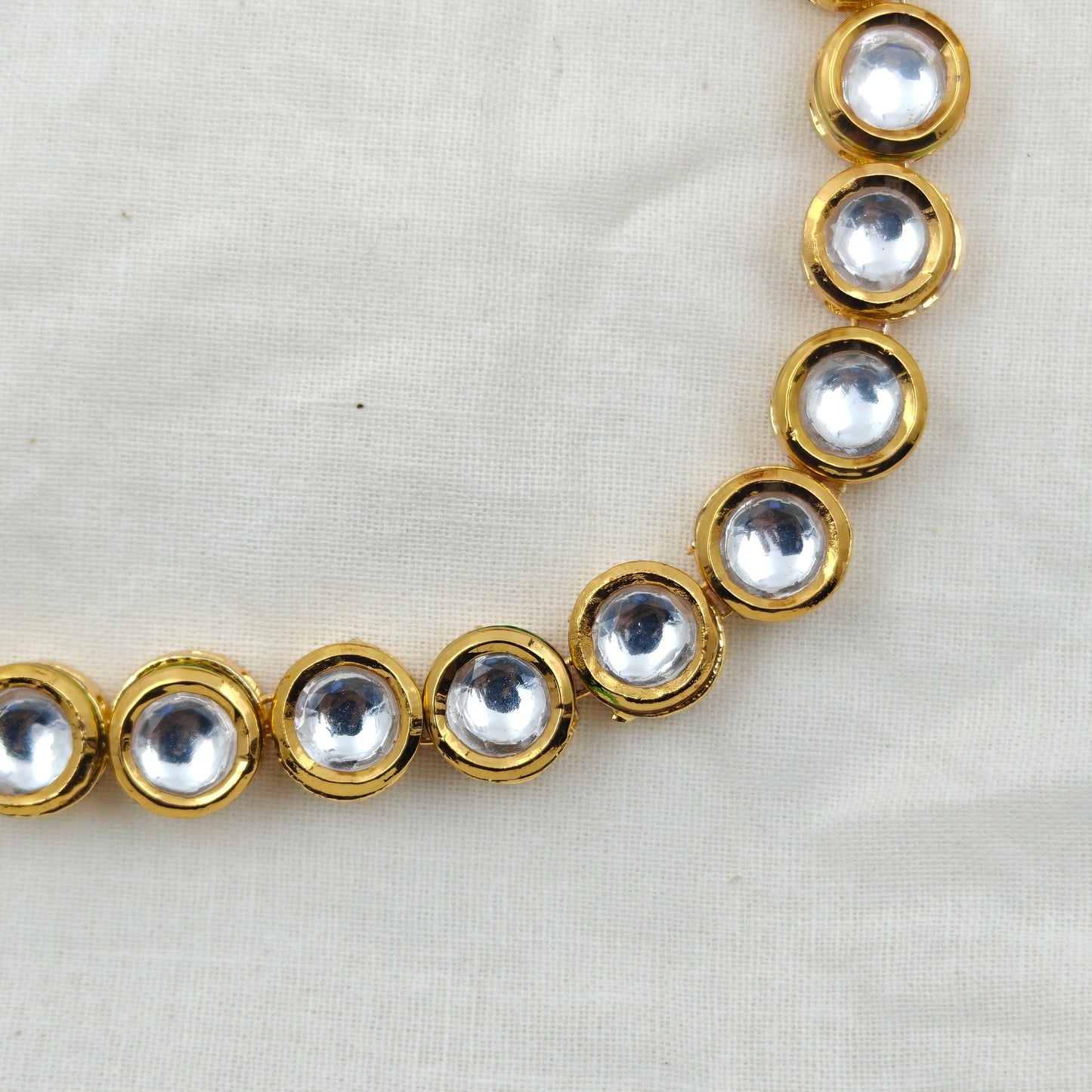 10605 Mennakari Kundan single line necklace
