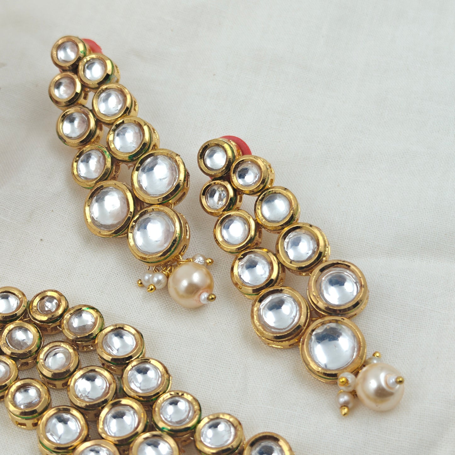 16855 3 Lines Kundan Set