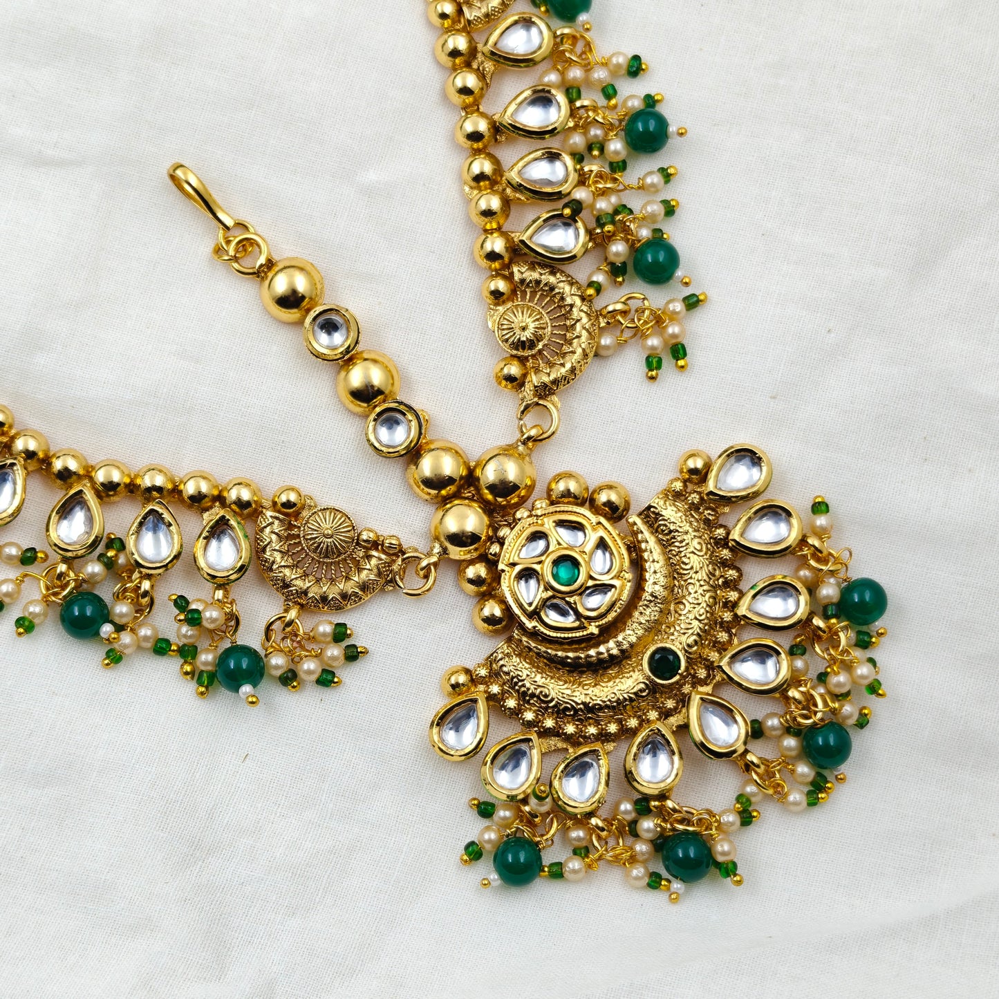 10538 MaangTika Kundan Matha Patti