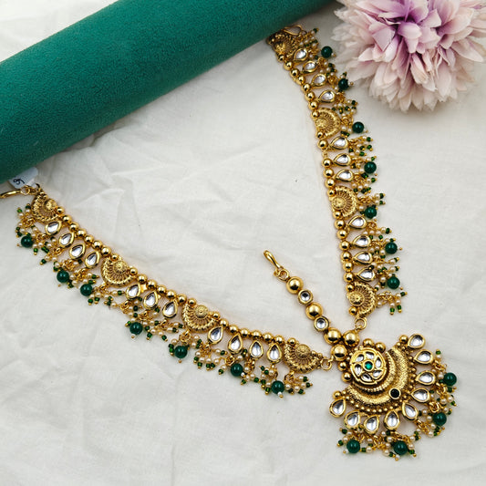 10538 MaangTika Kundan Matha Patti