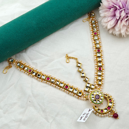 10544 / 10545 MaangTika Matha Patti Kundan Head Set