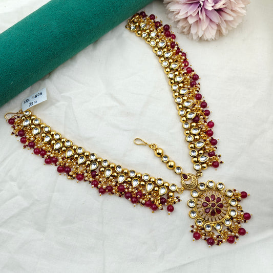 11876 Kundan Headset Red