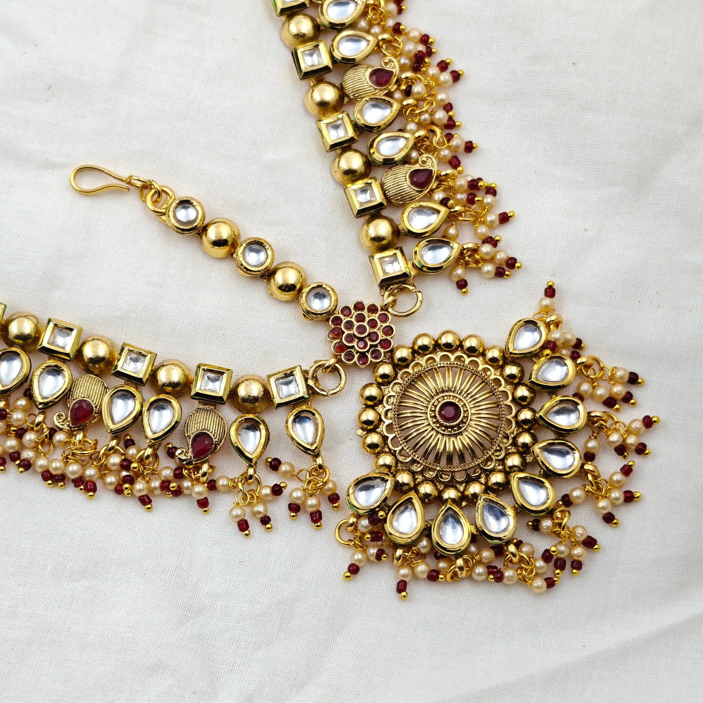 11878 Kundan Headset Red