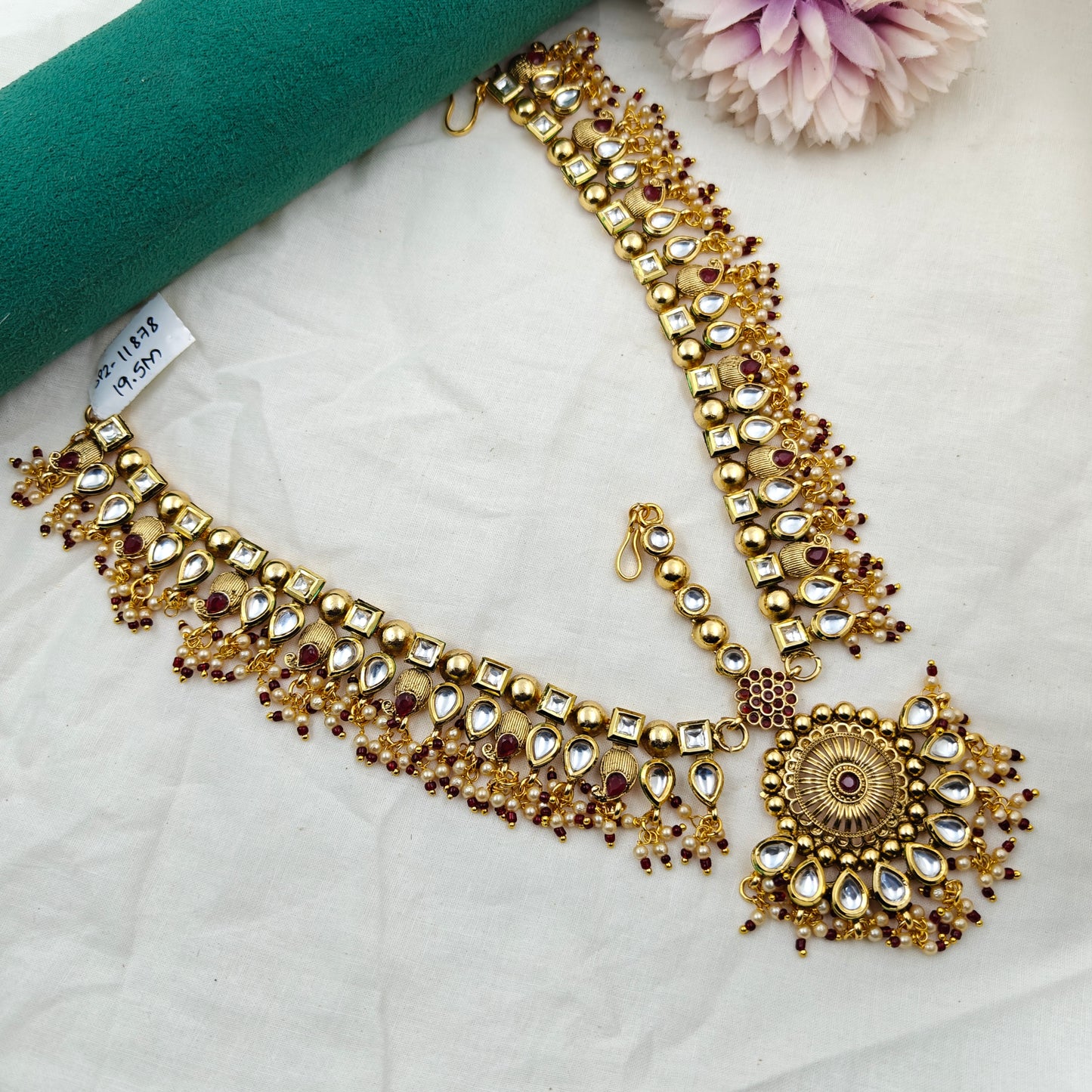 11878 Kundan Headset Red