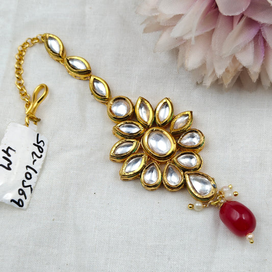 10569 / 10570 Kundan MaangTikka Red